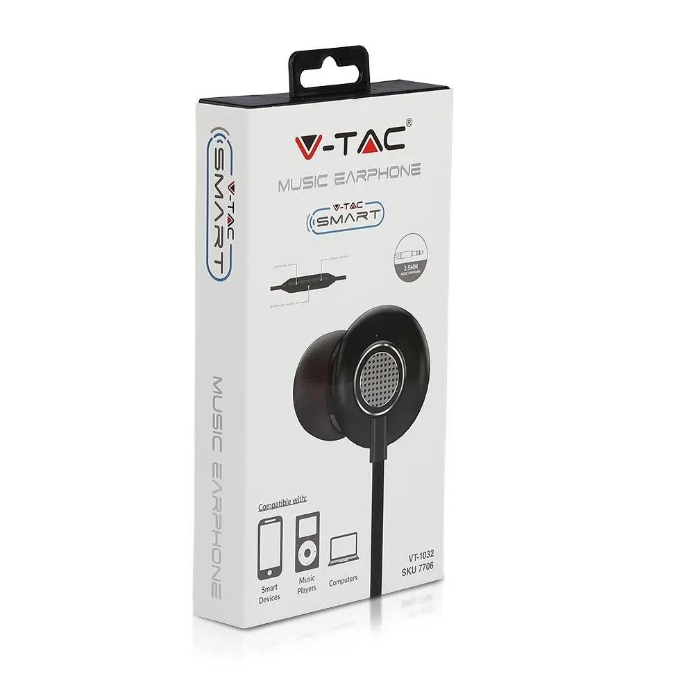 Słuchawki jack 3,5mm V-TAC szare V-TAC VT-1032 - 4