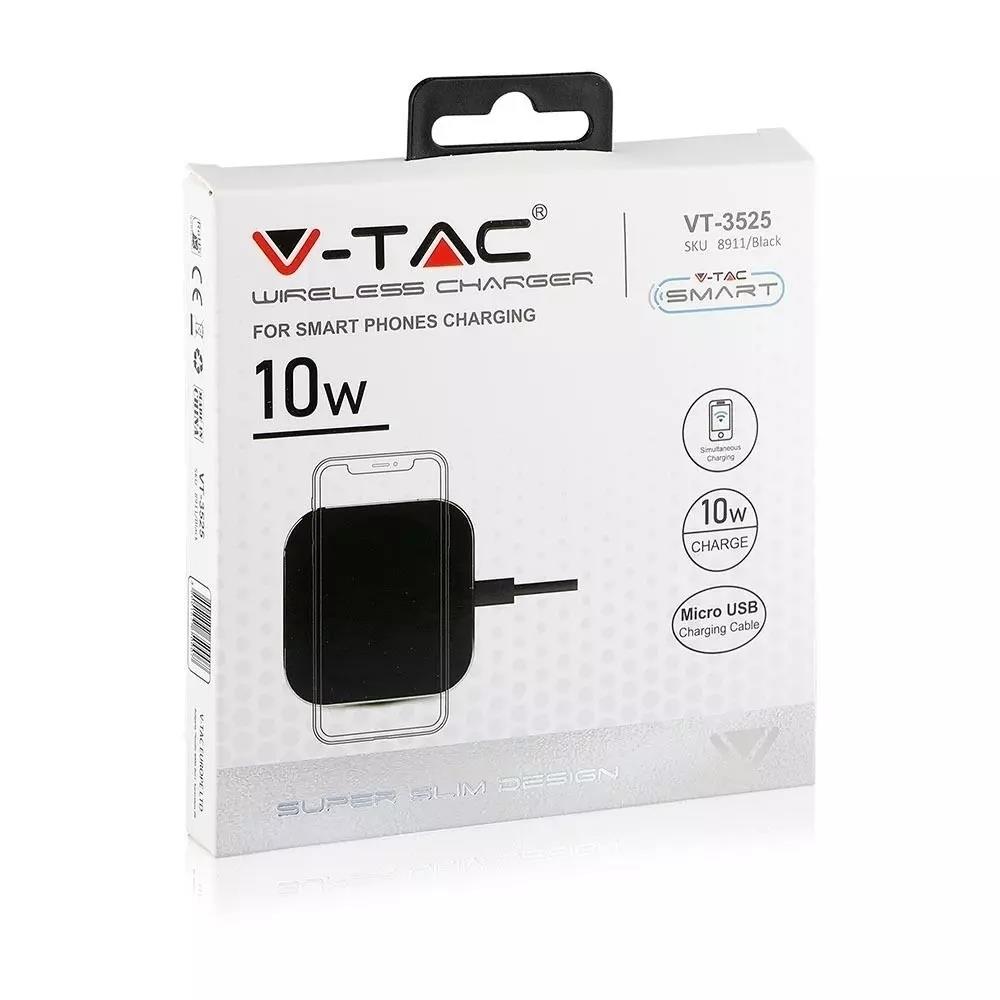 Ładowarka indukcyjna V-TAC 5W/7,5W/10W 2A czarna VT-3525 - 5
