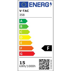 Oprawa 15W LED V-TAC Szynosystem 3F SAMSUNG CHIP CRI90+ Biała VT-415-W 5000K 1200lm 5 Lat Gwarancji