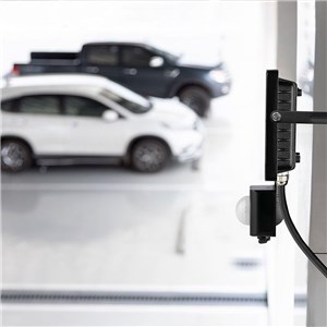 Naświetlacz LED V-TAC 50W SAMSUNG CHIP czujnik ruchu funkcja cut-OFF czarny VT-50-S-B 6400K 4000lm 5 lat gwarancji