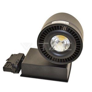 Oprawa LED V-TAC Szynosystem 3F 45W COB CRI95+ Czarna VT-4545 6000K 2300lm