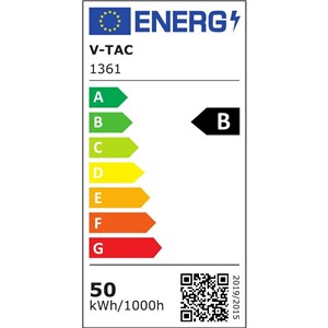 Linia Świetlna Kompletna V-TAC 50W LED 120st VT-4551D 4000K 8000lm 5 Lat Gwarancji