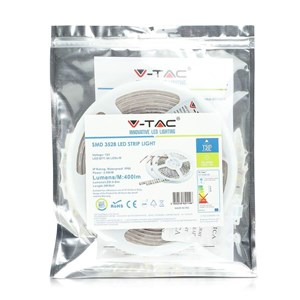 Taśma LED V-TAC SMD3528 300LED IP65 RĘKAW 3,6W/m VT-3528 60-IP65 Kolor Niebieski 400lm