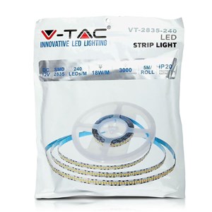 Taśma LED V-TAC SMD2835 1200LED High Lumen IP20 18W/m VT-2835 3000K 3000lm