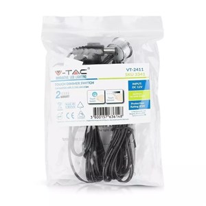 Sterownik Ściemniacz Taśm LED Dotykowy z przewodem V-TAC 12V/60W 5A VT-2411