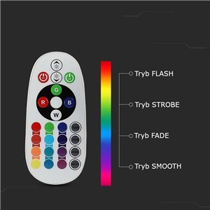 Żarówka LED V-TAC 6W E27 A60 Pilot VT-2007 6400K+RGB 470lm