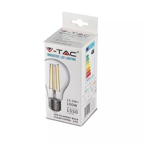 Żarówka LED V-TAC 12.5W Filament E27 A70 VT-2133 3000K 1550lm