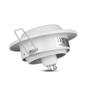 Oczko V-TAC GU10 okrągłe regulowany kąt białe VT-780-WH
