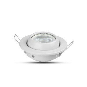 Oczko V-TAC GU10 okrągłe regulowany kąt białe VT-780-WH