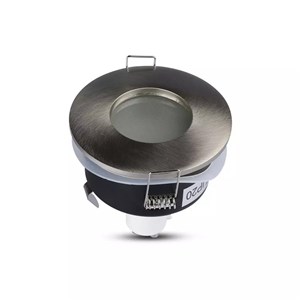 Oczko V-TAC aluminiowe odlew szczelne z szybą IP54 GU10 okrągłe fi84 satyna VT-787RD-SN