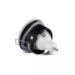 Oczko V-TAC aluminiowe odlew szczelne z szybą IP54 GU10 okrągłe fi84 satyna VT-787RD-SN