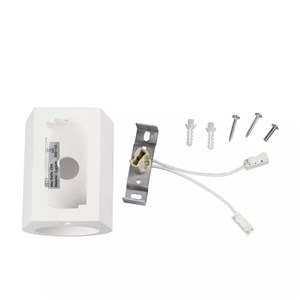 Kinkiet ścienny okrągły gips G9 biały V-TAC VT-858RD