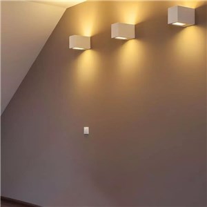 Kinkiet ścienny okrągły gips G9 biały V-TAC VT-858RD