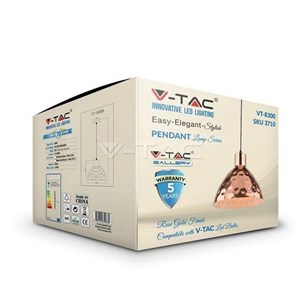 Oprawa Zwieszana V-TAC Miedziana fi300 VT-8300 5 Lat Gwarancji