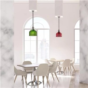Oprawa Zwieszana V-TAC LOFT Szkło Czerwony fi145 VT-7150 5 Lat Gwarancji