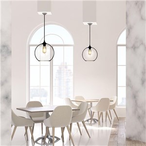 Oprawa zwieszana V-TAC globe szkło transparent fi300mm VT-7302 5 lat gwarancji