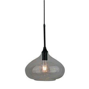 Oprawa zwieszana V-TAC E27 modern czarny szkło fi280mm VT-7281-BG 5 lat gwarancji