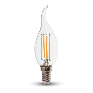 Żarówka LED V-TAC 4W Filament E14 Świeczka Płomyk VT-1997 4000K 400lm