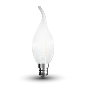 Żarówka LED V-TAC 4W Filament E14 Mrożona Świeczka Płomyk VT-1937 4000K 400lm