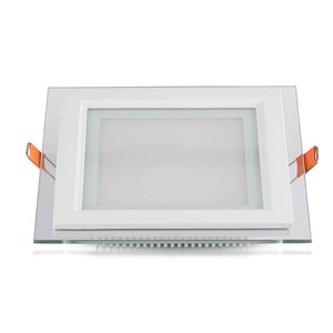 Panel LED V-TAC 6W LED Szkło Kwadrat VT-602G 3000K 420lm