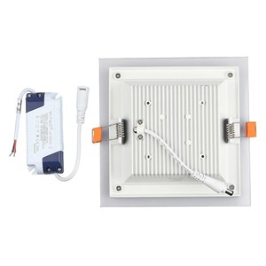 Panel LED V-TAC 6W LED Szkło Kwadrat VT-602G 3000K 420lm