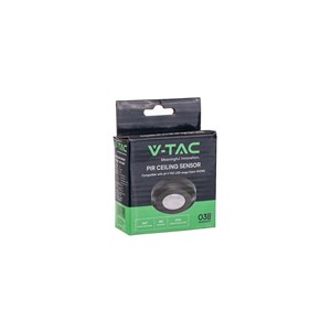 Czujnik ruchu 360st sufitowy fi76 czarny V-TAC VT-8091