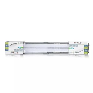 Oprawa Hermetyczna LED V-TAC PC/PC 2x120cm (2 x 18W) (Tuby LED w zestawie) VT-12023 4000K 3400lm