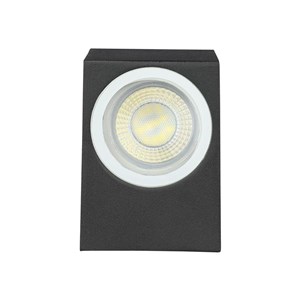 Kinkiet Ścienny V-TAC GU10 Aluminium Kwadrat Czarny Góra Dół IP44 VT-7652