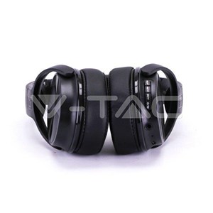 Bezprzewodowe Słuchawki V-TAC Bluetooth Obrotowe 500mAh Czarne VT-6322-R
