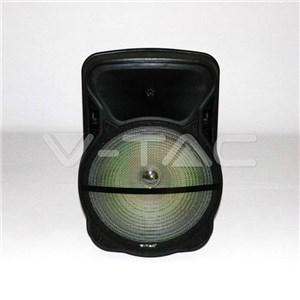 Głośnik Przenośny V-TAC 50W 2xMikrofon, RGB, PILOT, USB, Micro SD & FM Radio, na kółkach 600x370x340 VT-6315