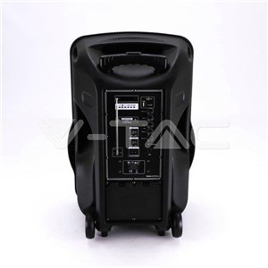 Głośnik Przenośny V-TAC 50W 2xMikrofon, RGB, PILOT, USB, Micro SD & FM Radio, na kółkach 600x370x340 VT-6315