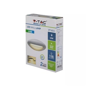 Kinkiet ścienny V-TAC 10W LED biały VT-811 4000K 1100lm