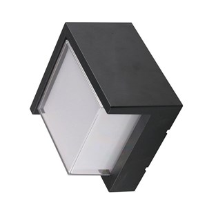 Oprawa Ścienna V-TAC 12W LED IP65 Czarny Kwadrat VT-827 3000K 650lm