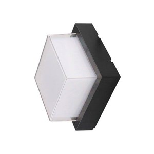 Oprawa V-TAC 7W LED Czarna Kwadrat IP65 VT-831 3000K 550lm