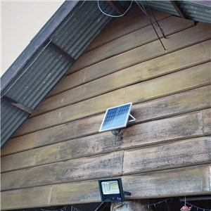 Projektor LED solarny V-TAC 50W czarny IP65 pilot timer VT-300W 6000K 4200lm