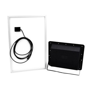 Projektor LED solarny V-TAC 50W czarny IP65 pilot timer VT-300W 6000K 4200lm