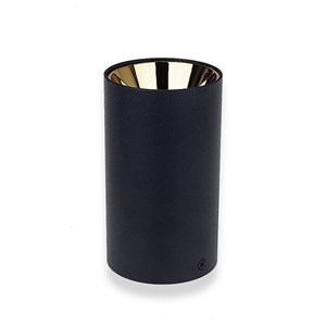 Oprawa sufitowa V-TAC GU10 okrągła natynkowa tuba czarny+złoto 80x140mm VT-882RD 3 lata gwarancji