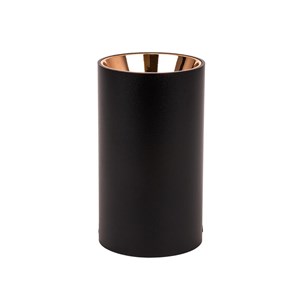Oprawa sufitowa V-TAC GU10 okrągła natynkowa tuba czarny+różowe złoto 80x140mm VT-882RD-RG 3 Lata Gwarancji