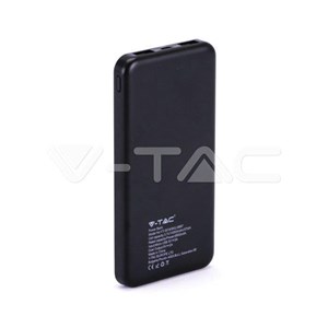 Power Bank V-TAC 10000mAh Super Slim Czarny Lithium Polymer VT-3518