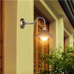 Kinkiet Ścienny Miedź MAT Siatka LOFT IP65 V-TAC VT-720R 5 Lat Gwarancji