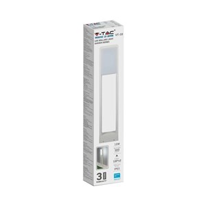 Słupek Ogrodowy V-TAC 10W LED SAMSUNG CHIP Biały IP65 80cm VT-33 4000K 900lm 3 Lata Gwarancji