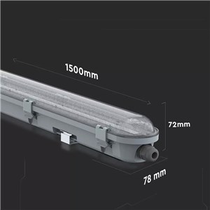 Oprawa hermetyczna V-TAC LED awaryjna cnbop batertech SAMSUNG CHIP 48W 150cm 120Lm/W CL VT-155048 4000K 5760lm