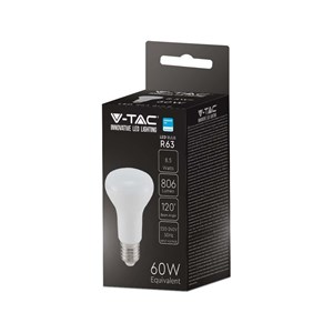 Żarówka LED V-TAC SAMSUNG CHIP 8,5W E27 R63 VT-263 3000K 806lm 5 Lat Gwarancji