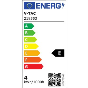 Kinkiet Ścienny V-TAC 4W LED Czarny Okrągły IP65 VT-834-B 3000K 428lm