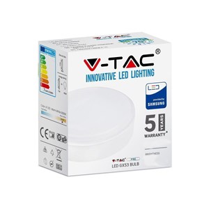 Żarówka LED V-TAC SAMSUNG CHIP 6,4W GX53 VT-207 4000K 560lm 5 Lat Gwarancji