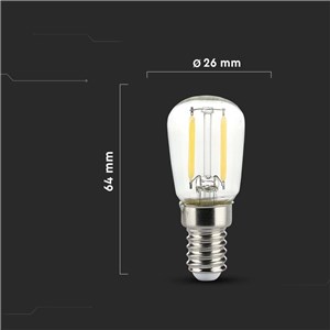 Żarówka LED V-TAC 2W Filament E14 ST26 VT-1952 3000K 200lm