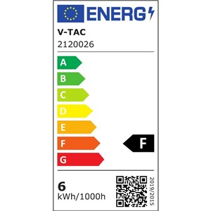 Żarówka LED V-TAC SAMSUNG CHIP GU10 6W 10st VT-249 3000K 445lm 5 Lat Gwarancji