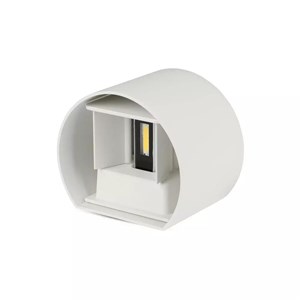 Oprawa ścienna 6W V-TAC góra dół regulowana biały okrągły IP65 BRIDGELUX VT-756-W 3000K 700lm