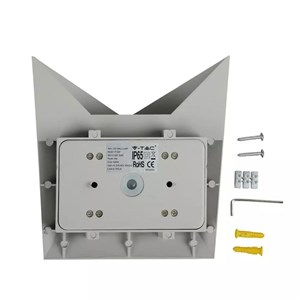 Kinkiet ścienny V-TAC 5W LED szary IP65 VT-825-G 4000K 645lm