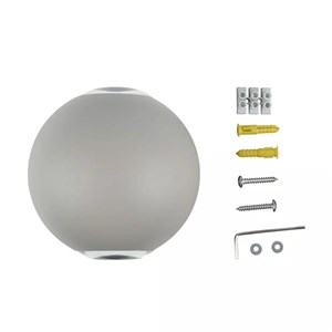 Kinkiet Ścienny V-TAC 4W LED Szary Okrągły IP65 VT-836 4000K 476lm